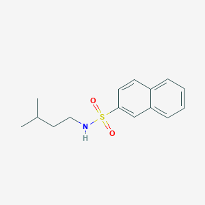 molecular formula C15H19NO2S B5860122 N-(3-methylbutyl)naphthalene-2-sulfonamide 