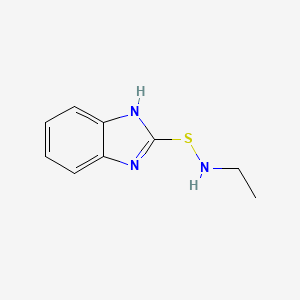 B586015 S-(1H-Benzo[d]imidazol-2-yl)-N-ethylthiohydroxylamine CAS No. 149679-62-9