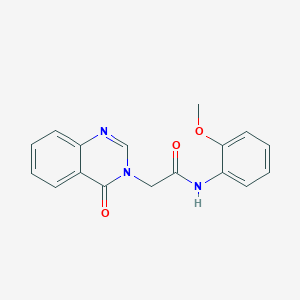 molecular formula C17H15N3O3 B5860238 N-(2-methoxyphenyl)-2-(4-oxo-3,4-dihydroquinazolin-3-yl)acetamide 