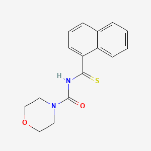 molecular formula C16H16N2O2S B5860268 N-(naphthalene-1-carbothioyl)morpholine-4-carboxamide 