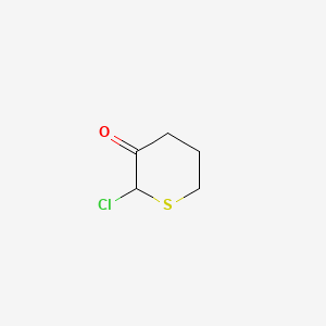 molecular formula C5H7ClOS B586034 2-Chlorothian-3-one CAS No. 152620-07-0