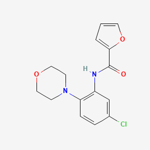 molecular formula C15H15ClN2O3 B5860362 N-(5-chloro-2-morpholin-4-ylphenyl)furan-2-carboxamide 