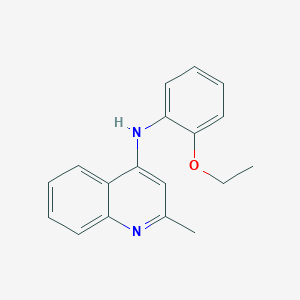 molecular formula C18H18N2O B5860424 N-(2-ethoxyphenyl)-2-methyl-4-quinolinamine 