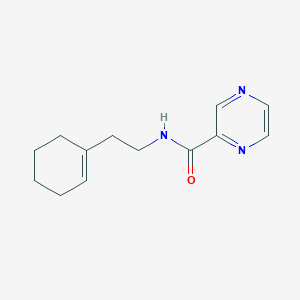 molecular formula C13H17N3O B5860514 N-[2-(cyclohex-1-en-1-yl)ethyl]pyrazine-2-carboxamide 