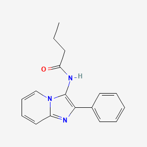 molecular formula C17H17N3O B5860586 N-{2-Phenylimidazo[1,2-A]pyridin-3-YL}butanamide 