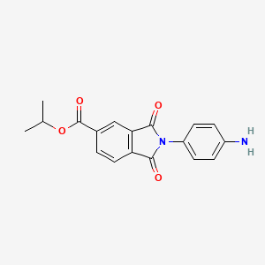 molecular formula C18H16N2O4 B5860600 propan-2-yl 2-(4-aminophenyl)-1,3-dioxoisoindole-5-carboxylate 