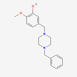 molecular formula C19H24N2O2 B5860745 5-[(4-Benzylpiperazin-1-yl)methyl]-2-methoxyphenol 