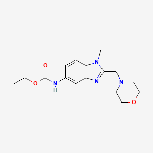 molecular formula C16H22N4O3 B5860757 ETHYL N-{1-METHYL-2-[(MORPHOLIN-4-YL)METHYL]-1H-1,3-BENZODIAZOL-5-YL}CARBAMATE 
