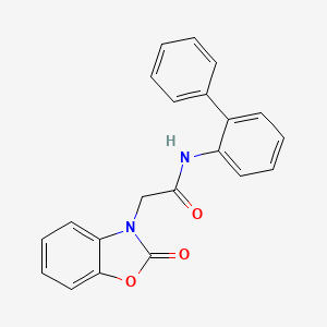 molecular formula C21H16N2O3 B5860887 N-2-biphenylyl-2-(2-oxo-1,3-benzoxazol-3(2H)-yl)acetamide 