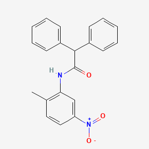 molecular formula C21H18N2O3 B5860914 N-(2-methyl-5-nitrophenyl)-2,2-diphenylacetamide 