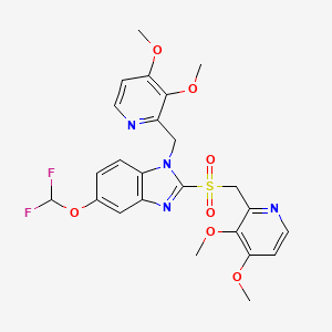 B586092 N-[(3,4-Dimethoxy-2-pyridinyl)methyl] Pantoprazole Sulfone CAS No. 1797132-60-5
