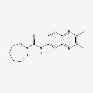 molecular formula C17H22N4O B5860926 N-(2,3-dimethylquinoxalin-6-yl)azepane-1-carboxamide 