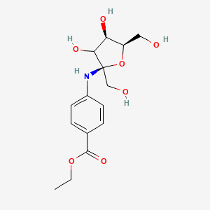 molecular formula C15H21NO7 B586093 Benzocaine N-D-Fructoside CAS No. 78306-17-9