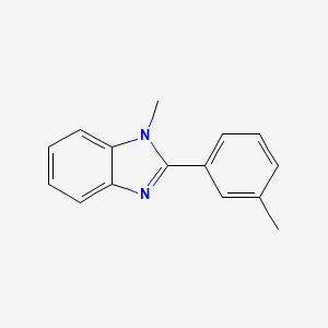 molecular formula C15H14N2 B5860930 1-Methyl-2-(3-methylphenyl)benzimidazole 