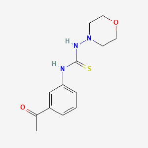 molecular formula C13H17N3O2S B5861065 1-(3-Acetylphenyl)-3-morpholin-4-ylthiourea 