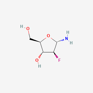 (2R,3R,4S,5S)-5-Amino-4-fluoro-2-(hydroxymethyl)tetrahydrofuran-3-ol