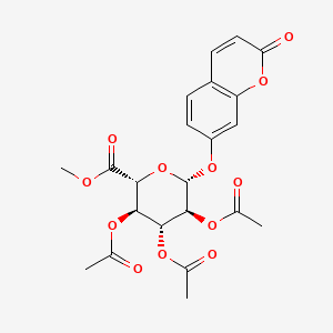 7-Hydroxy Coumarin 2,3,4-Tri-O-acetyl-|A-D-glucuronide Methyl Ester