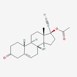 molecular formula C22H28O3 B586115 Delta-5(6)-Norethindrone Acetate CAS No. 1175129-26-6