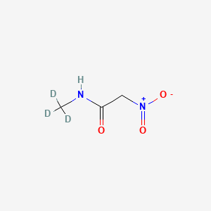 molecular formula C3H6N2O3 B586117 N-Methylnitroacetamide-d3 CAS No. 1795020-80-2