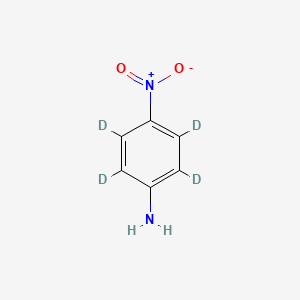 molecular formula C6H6N2O2 B586119 4-Nitroaniline-2,3,5,6-D4 CAS No. 64164-08-5