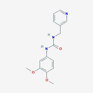 molecular formula C15H17N3O3 B5861230 N-(3,4-DIMETHOXYPHENYL)-N'-(3-PYRIDYLMETHYL)UREA 