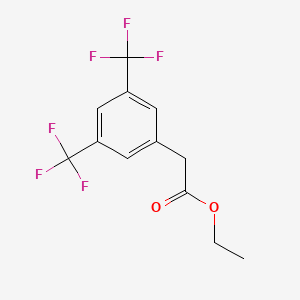 molecular formula C12H10F6O2 B586125 Ethyl 3,5-Bis(trifluoromethyl)phenylacetate CAS No. 144632-97-3