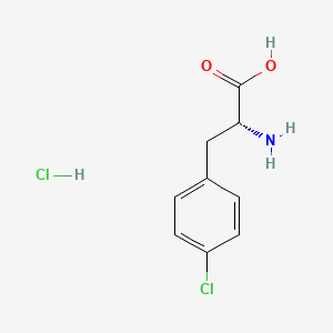 molecular formula C9H11Cl2NO2 B586128 4-Chloro-D-phenylalanine Hydrochloride CAS No. 147065-05-2