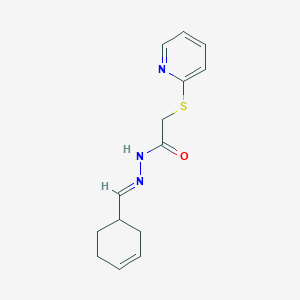 molecular formula C14H17N3OS B5861492 N'-[(E)-(CYCLOHEX-3-EN-1-YL)METHYLIDENE]-2-(PYRIDIN-2-YLSULFANYL)ACETOHYDRAZIDE 