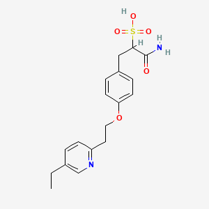 molecular formula C18H22N2O5S B586156 Pioglitazone Sulfonic Acid Impurity CAS No. 625853-73-8