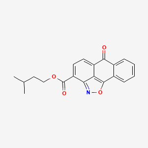 molecular formula C20H17NO4 B5861582 Isopentyl 6-oxo-6H-anthra[1,9-CD]isoxazole-3-carboxylate 