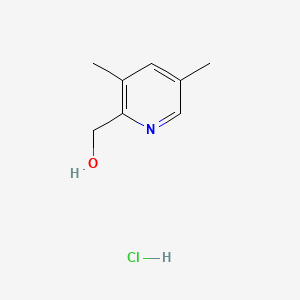 molecular formula C8H12ClNO B586170 (3,5-Dimethylpyridin-2-yl)methanol hydrochloride CAS No. 70580-28-8