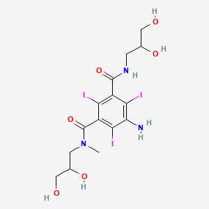 molecular formula C15H20I3N3O6 B586171 Desmethoxyacetyliopromid CAS No. 154361-51-0