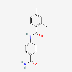 molecular formula C16H16N2O2 B5861728 N-(4-carbamoylphenyl)-2,4-dimethylbenzamide 