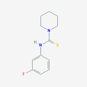 molecular formula C12H15FN2S B5861736 N-(3-fluorophenyl)piperidine-1-carbothioamide 