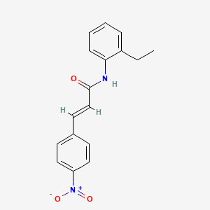 molecular formula C17H16N2O3 B5861754 N-(2-ethylphenyl)-3-(4-nitrophenyl)acrylamide 