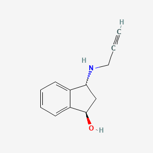 molecular formula C12H13NO B586177 rac-trans-1-Deshydroxy Rasagiline CAS No. 1429220-16-5