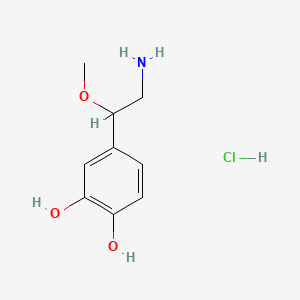 molecular formula C9H14ClNO3 B586180 DL-beta-O-Methylnorepinephrine Hydrochloride CAS No. 3770-01-2