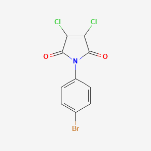 molecular formula C10H4BrCl2NO2 B5861800 N-(4-bromophenyl)-2,3-dichloromaleimide 