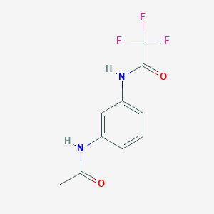 molecular formula C10H9F3N2O2 B5861839 N-(3-acetamidophenyl)-2,2,2-trifluoroacetamide 