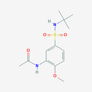 molecular formula C13H20N2O4S B5861870 N-[5-(tert-butylsulfamoyl)-2-methoxyphenyl]acetamide 
