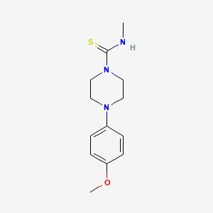 molecular formula C13H19N3OS B5861878 4-(4-methoxyphenyl)-N-methyl-1-piperazinecarbothioamide 