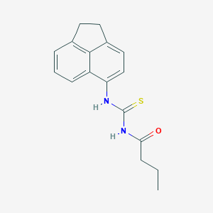 molecular formula C17H18N2OS B5861935 N-(1,2-dihydroacenaphthylen-5-ylcarbamothioyl)butanamide 