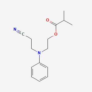 molecular formula C15H20N2O2 B586194 2-((2-Cyanoethyl)(phenyl)amino)ethyl isobutyrate CAS No. 156814-31-2