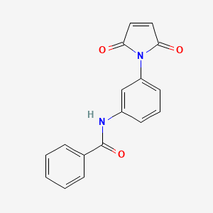 molecular formula C17H12N2O3 B5861947 N-[3-(2,5-dioxopyrrol-1-yl)phenyl]benzamide 