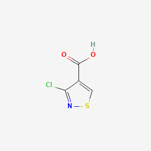 molecular formula C4H2ClNO2S B586198 3-Chloro-4-isothiazolecarboxylic acid CAS No. 933690-30-3