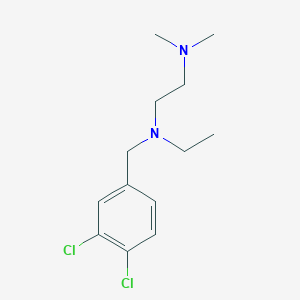 molecular formula C13H20Cl2N2 B5862055 N'-[(3,4-dichlorophenyl)methyl]-N'-ethyl-N,N-dimethylethane-1,2-diamine 