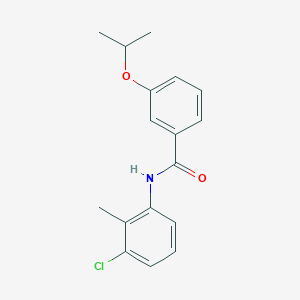 molecular formula C17H18ClNO2 B5862103 N-(3-chloro-2-methylphenyl)-3-(propan-2-yloxy)benzamide 