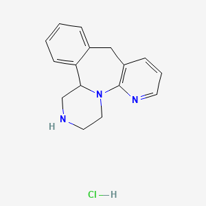 molecular formula C16H18ClN3 B586212 Desmethyl mirtazapine hydrochloride CAS No. 1188265-41-9