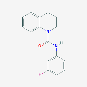 molecular formula C16H15FN2O B5862195 N-(3-fluorophenyl)-3,4-dihydro-2H-quinoline-1-carboxamide 