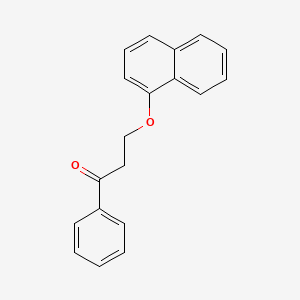 molecular formula C19H16O2 B586220 3-(1-Naphthalenyloxy)propiophenone CAS No. 41198-42-9